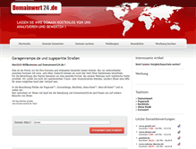 Tablet Screenshot of domainwert24.de
